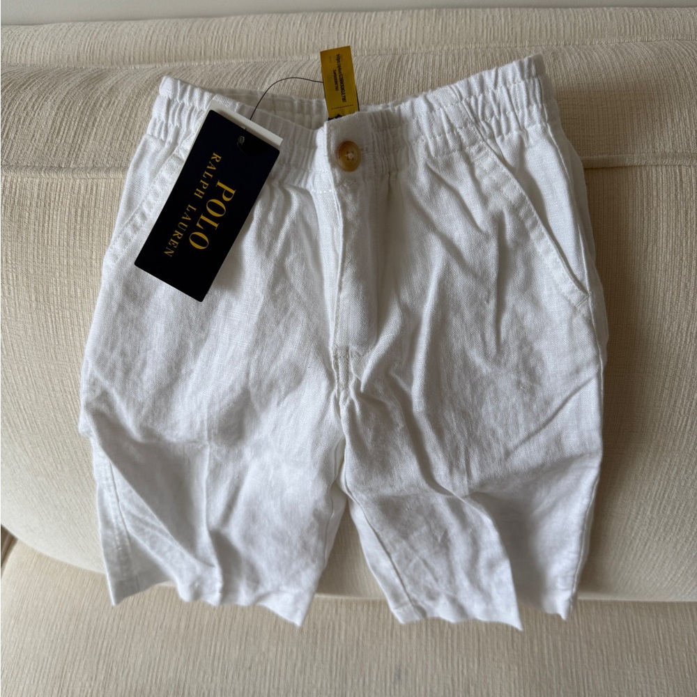 Polo by Ralph Lauren Classic White linen pants